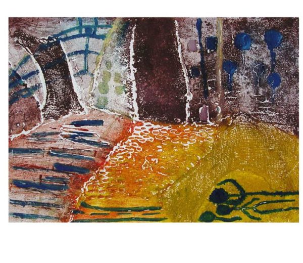 SIN TÍTULO 50 CMS X 70 CMS Grabado, colografía1995