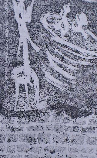 Caminos de Rey 30 CMS X  26 CMS Grabado en aluminio 2006
