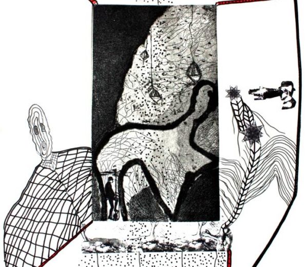 La conquista del espacio 350 CMS X  35 CMSGrabado calcográfico2010