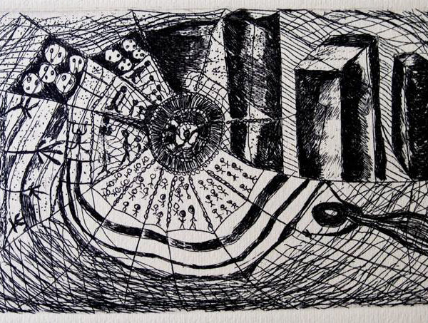 Abismos25 CMS X 35 CMSGrabado colcográfico2011