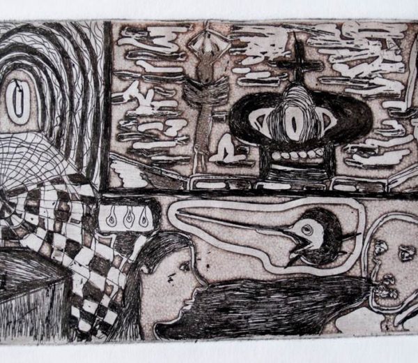Diálogos con Confucio25 CMS X 35 CMSGrabado colcográfico2011