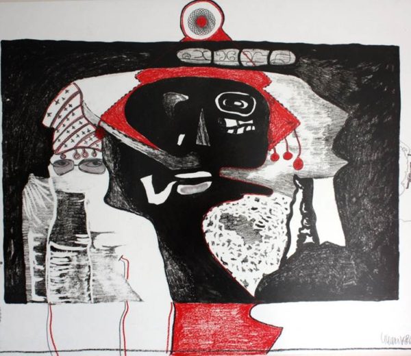 Espacio del sueño, espacio  recorrido 350 CMS X 65 CMSLitografía2011
