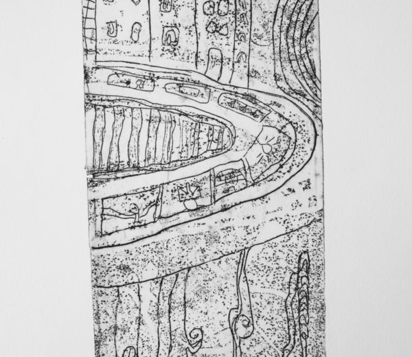Huellas de ciudad40 CMS X 18 CMSGrabado en aluminio2006